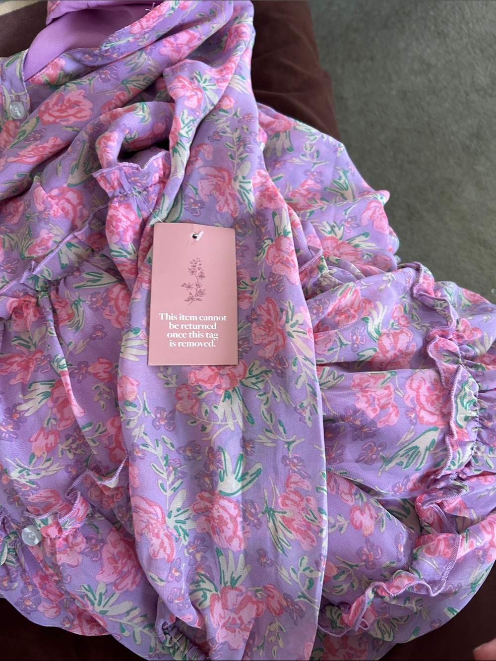 Ivy City Co Lydia Midi Tiered Dress in Pink Floral - Picture 14 of 14